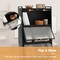 Costway 5-Tier Kitchen Baker's Rack Storage Cabinet Mobile Microwave Stand Flip-up Doors White/Black/Grey/Green